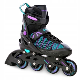 Регульовані ролики RAVEN Cande, Black/Mint/Violet, розмір 38-42, каучукові колеса