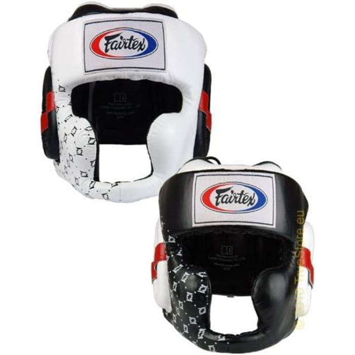 Боксерський шолом Fairtex HG10 для спарингів, білий/чорний, розмір L