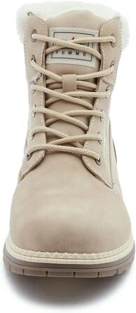 Черевики для туризму та зимові черевики ANJOUFEMME для жінок, водонепроникні та теплі зимові черевики для активного відпочинку, трекінгу та зимових прогулянок (42 EU, A19 Pelzbeige)