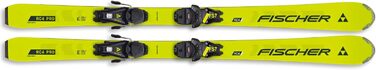 Дитячі гірські лижі Fischer RC4 Pro JRS 140 см з кріпленнями FS7 CA JRS Z2-7.5 для хлопчиків і дівчат, для середнього та просунутого рівня