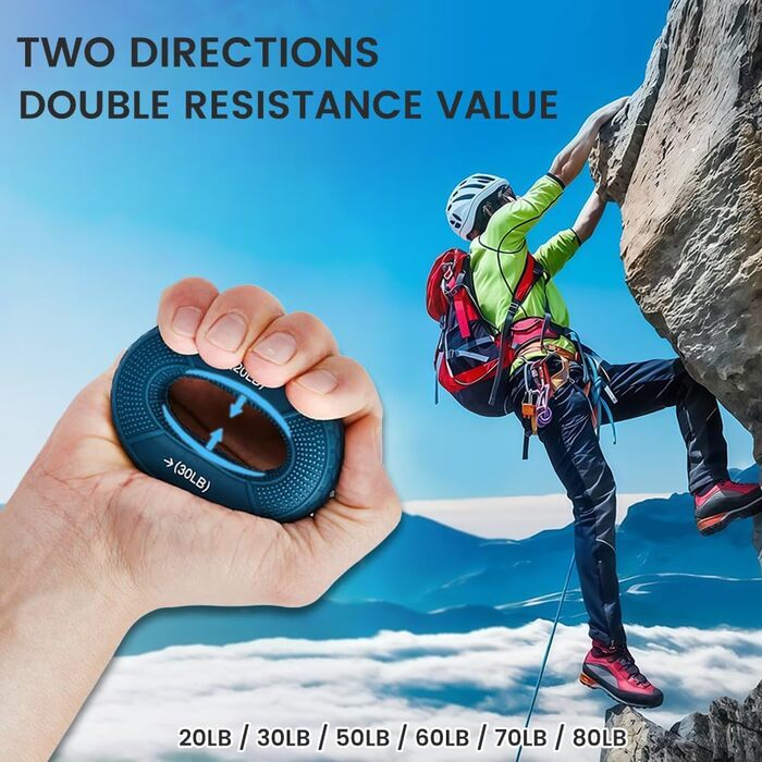 Флінтронік Гріффкрафттрейнер: Набір для тренування рук та пальців, 3 рівні опору. Ідеально для скелелазіння, гри на гітарі та піаніно