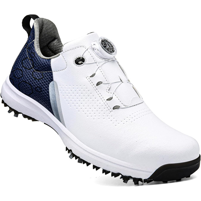 Жіночі гольф-туфлі з шипами, водонепроникні та легкі. Білий колір (41 EU, Синій)