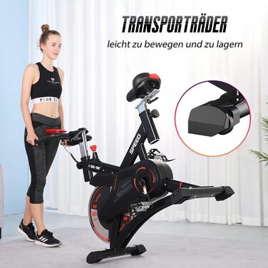 Велотренажер ISE з регулюванням навантаження та LCD-монітором, Indoor Bike для дому