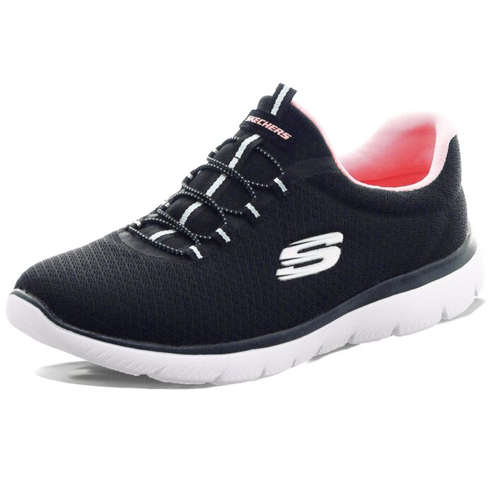 Кросівки жіночі Skechers Summits Black Mesh Pink (40 EU) - дихаючі спортивні