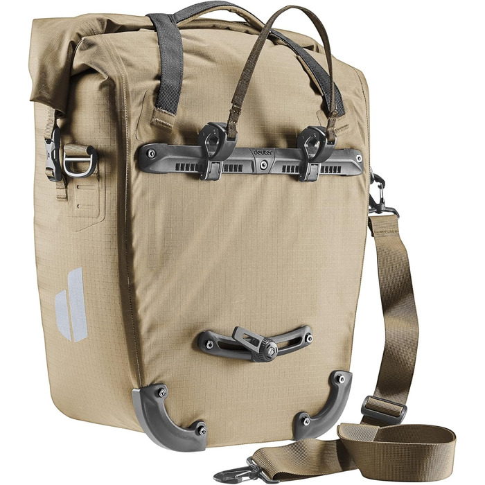 Велосипедна водонепроникна сумка на багажник Deuter Weybridge 25+5 л, бежевого кольору
