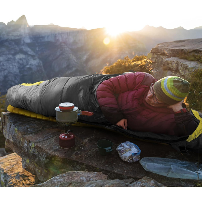 Спальний мішок Mumienschlafsack для дорослих, 3-4 сезони, комфортна температура 10°C, легкий, водонепроникний, для кемпінгу, трекінгу та подорожей