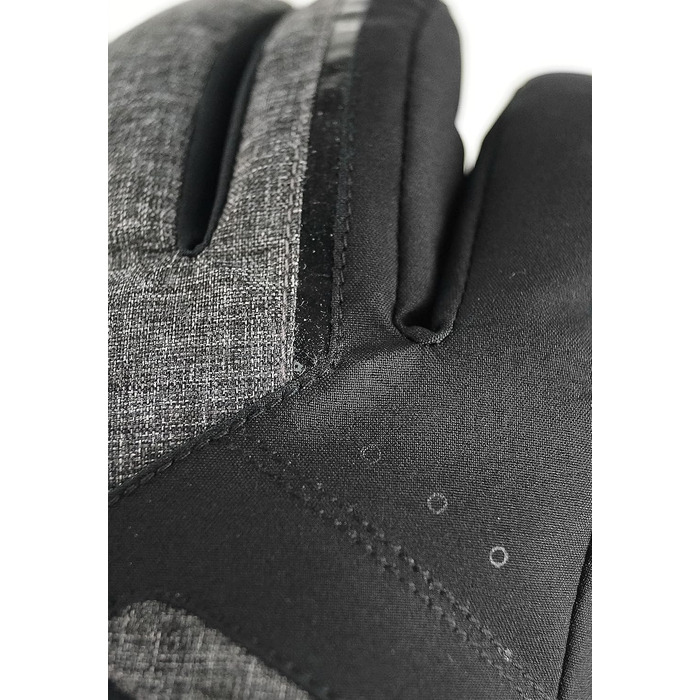 Жіночі гірськолижні рукавички Reusch Softshell, водонепроникні та теплі (чорно-сірі, розмір 7.5)
