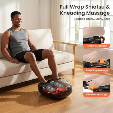 Масажер для колін Comfier бездротовий з підігрівом та вібрацією, 4 рівні нагріву з графеном, подарунок для мами та тата (34.5X18.7X40.5cm)