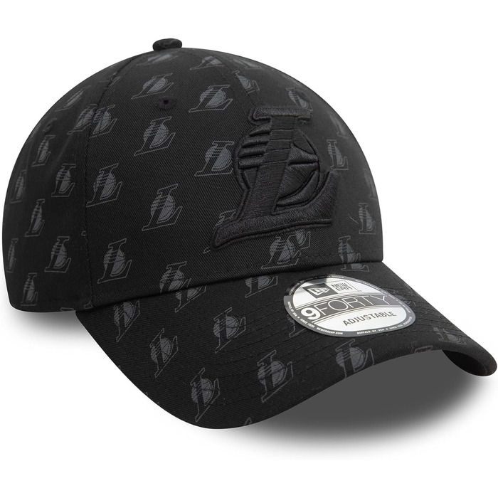 Кепка New Era NBA 9Forty, Los Angeles Lakers, регульована, кепка з вигнутим козирком, офіційний логотип команди, універсальний розмір