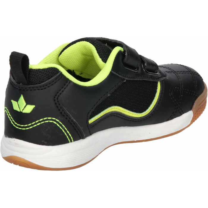 Дитячі спортивні тапочки Lico Jaime для залу (31 EU, чорний з лимонним відтінком)