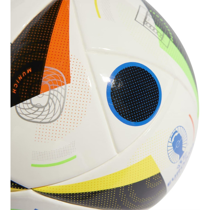 М'яч міні футбольний adidas Euro24, біло-чорний, універсальний розмір