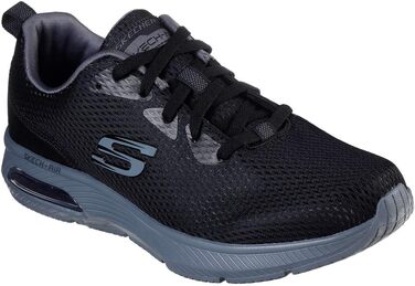 Чоловічі кросівки Skechers Dyna-air-pelland класичні спортивні взуття, розмір 44 EU, колір Black Mesh Charcoal Trim