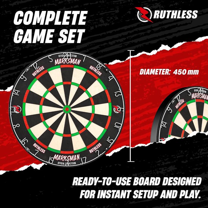 Дарцборд Ruthless Marksman Sisal Professional DB072 для сталевих дротиків