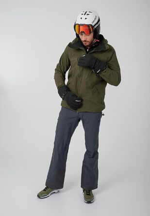 Гірськолижні рукавички Reusch Gore-TEX унісекс, водонепроникні та теплі, чорно-білі, розмір L