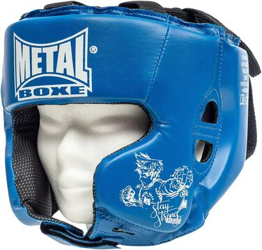 Захисний шолом METAL BOXE MB117 для боксу та єдиноборств, синій, дитячий