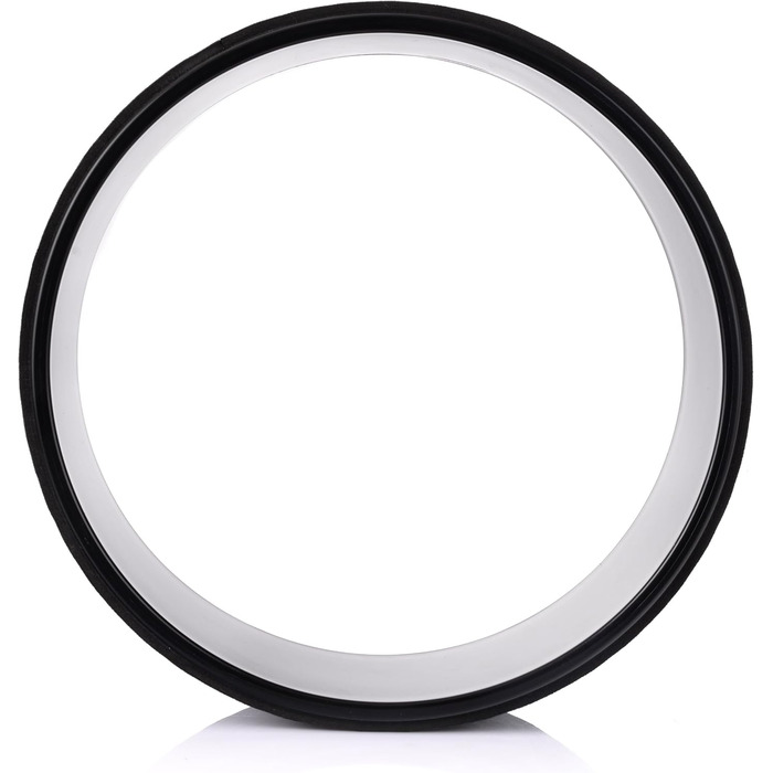 Колесо для йоги Fizyo Yoga Wheel – для розтяжки спини та полегшення болю – стабільне, неслизьке – для йоги, пілатесу, розтяжки (Чорний, 32 см)