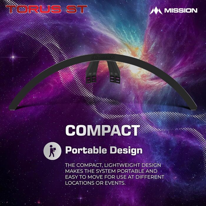 Електронна мішень для дартсу Mission Torus ST з підсвіткою