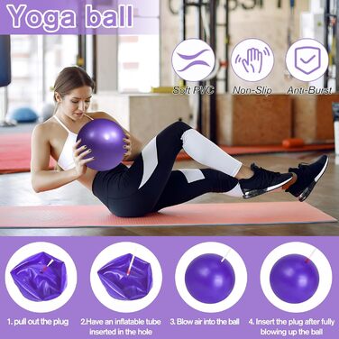 Набір для пілатесу CPKONUUIP: кільце Magic Circle 35см, м'яч, еластичні стрічки для сили, гнучкості та тонусу тіла