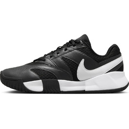 Жіноче тенісне взуття NikeCourt Lite 4 Clay Courts, 40.5 EU, чорний, білий, антрацит
