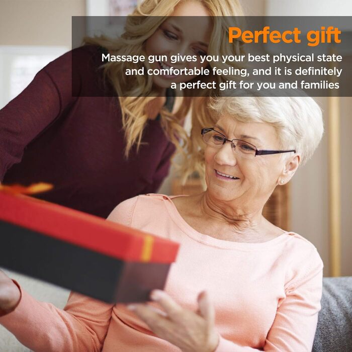 Масажер для м'язів: пістолет для масажу з 10 насадками, 30 швидкостей та LCD-екраном для розслаблення тіла, спини та плечей