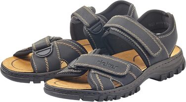 Чоловічі сандалії Rieker, 44 EU, чорного кольору