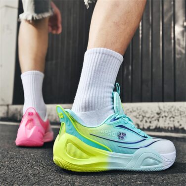 Баскетбольні кросівки TBJ для чоловіків та жінок. Зручні спортивні кросівки для тренувань, не слизькі, зносостійкі, білий колір. Розмір 45 EU