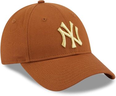 Шапка New Era New York Yankees з помпоном, жіноча, універсальний розмір, коричнева