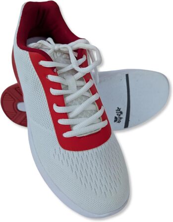 Взуття для боулінгу Aloha HexaGo – для жінок, чоловіків та підлітків – для правші та лівші (45 EU, білий/червоний)