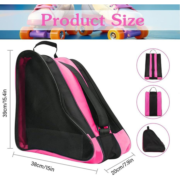 Роликова сумка, рожева, Oxford-тканина, для дорослих та дітей