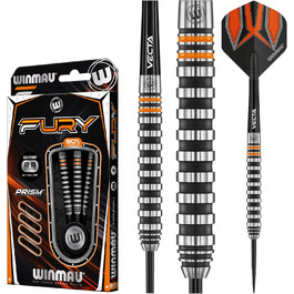 Дартси WINMAU Fury 22-28 г з вольфраму з призмовими крилами та стрижнями Vecta