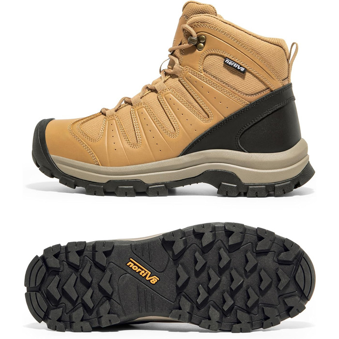 Чоловічі трекінгові черевики NORTIV 8, водонепроникні, пісочний, 42 EU