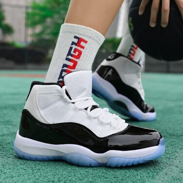 Чоловічі баскетбольні кросівки: дихаючі, з підтримкою, модні, Air, для легкоатлетики, спорту та ходьби, розмір 44 EU, Aj11g Kang Buckle