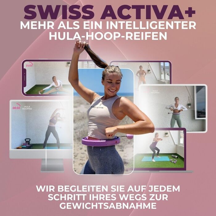 Розумний хулахуп Swiss Activa+ S2 XXL для схуднення та фітнесу дорослим