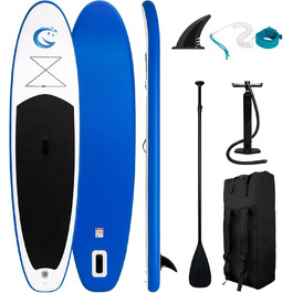 Надувна SUP-дошка FunWater з регульованим веслом, насосом, антиковзаючим EVA покриттям та страховочним шнуром для дорослих NEW SMILE