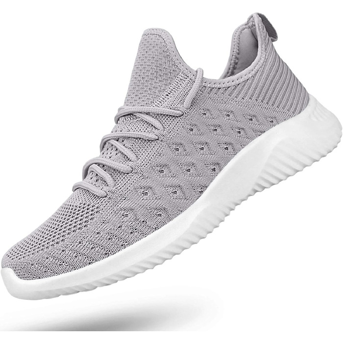 Чоловічі кросівки для бігу Feethit, сірі, дихаючі, легкі, зручні, з антиковзкою підошвою (44 EU)