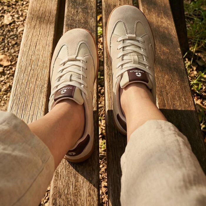 Жіночі босоніжки barefoot TARELO: мінімалістичне шкіряне взуття з широким носком, легкі та дихаючі повсякденні туфлі, коричневі, розмір 39 EU