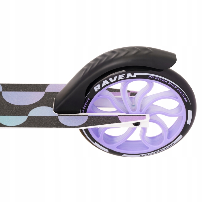 Самокат RAVEN Galaxia Holo 200мм з кошиком, дзвінком та LED-колесами