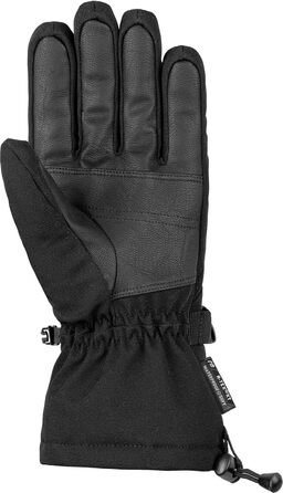 Чоловічі лижні рукавички Reusch Outset R-Tex XT з ремінцем на зап'ясті, водонепроникною мембраною, теплі, чорні/білі, розмір 9