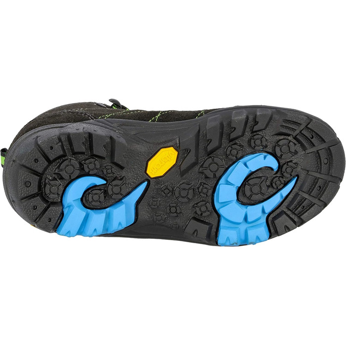 Черевики трекінгові та похідні для дітей Brütting Bergen Unisex, 37 EU, сірий, синій, лимонний