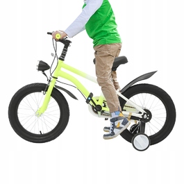 Дитячий велосипед 16 дюймів з підсвіткою та бічними колесами для дітей 5-8 років