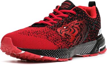 Чоловічі кросівки ASHION для бігу та занять спорту: дихаючі, легкі, червоні (46 EU)