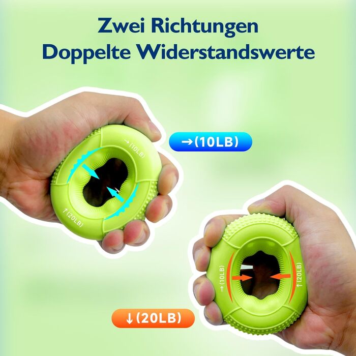 FitBeast Тренажер для рук Griffkrafttrainer, Набір 9 шт., Силовий тренажер для рук, Зняття напруги та відновлення (Помаранчевий)