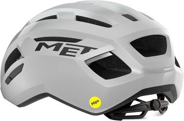 Велосипедний шолом MET Vinci MIPS білий/сірий, розмір M (56-58 см)