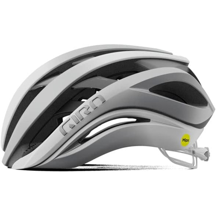 Велошолом Giro Aether MIPS середній 55-59 см білий/срібний