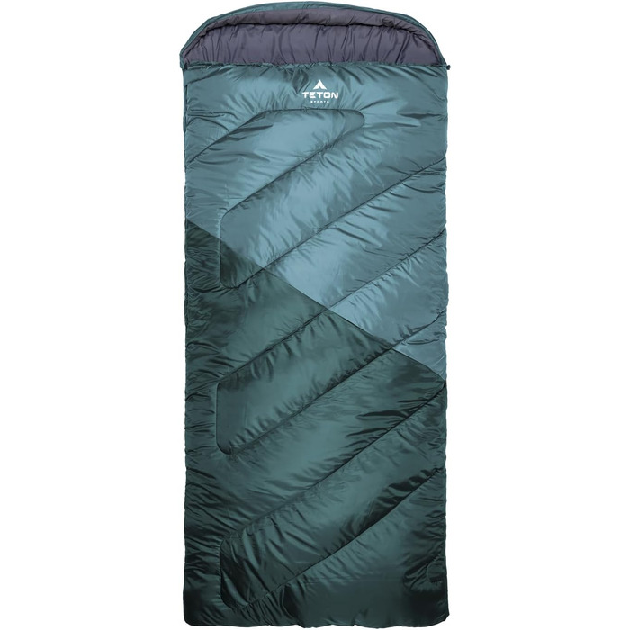 Спальний мішок TETON Sports Degree C Flannel Lined Left Zip 18 Grad C Flanell gefütterter linker Reißverschluss – блакитний (XXL, -25°C, ліва блискавка, Lagoon)