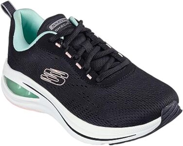 Жіночі кросівки Skechers Skech-Air Meta Aired Out (40 EU, чорний сітчастий, аквамарин з лавандою)