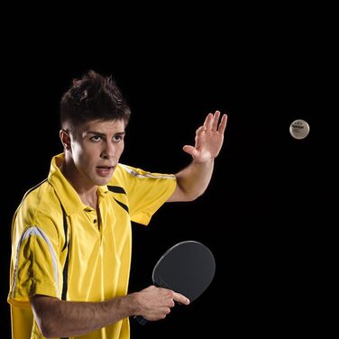 Набір тенісних столів Senston: 2 ракетки та 3 м'ячі, для 2 гравців, чорний колір