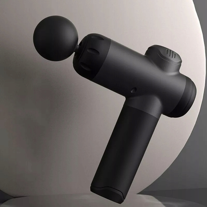 Перкусійний масажер для спини, стоп та всього тіла, Massage Gun + набір з 8 насадок
