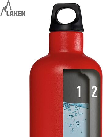 Термос Laken Thermo Futura 0.75 л, вузька горловина, нержавіюча сталь, білий