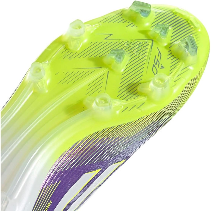 Кросівки футбольні adidas F50 Pro Firm Ground (46 EU, Purple Rush Cloud White Lucid Lemon)